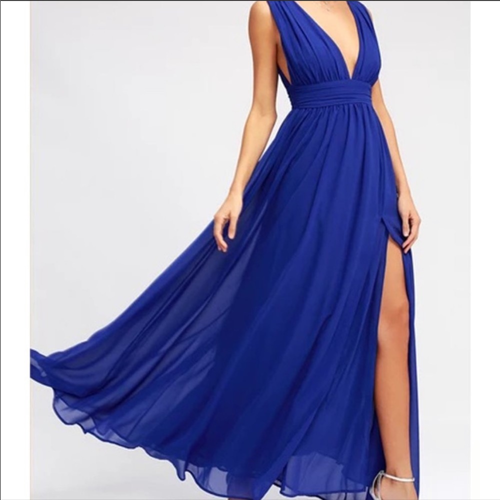 Lulu’s Heavenly Hues Royal Blue dress
